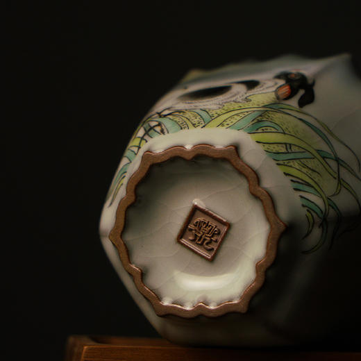 中国问鼎官窑庚子宋青绽蕊杯(兔子银河) 商品图4