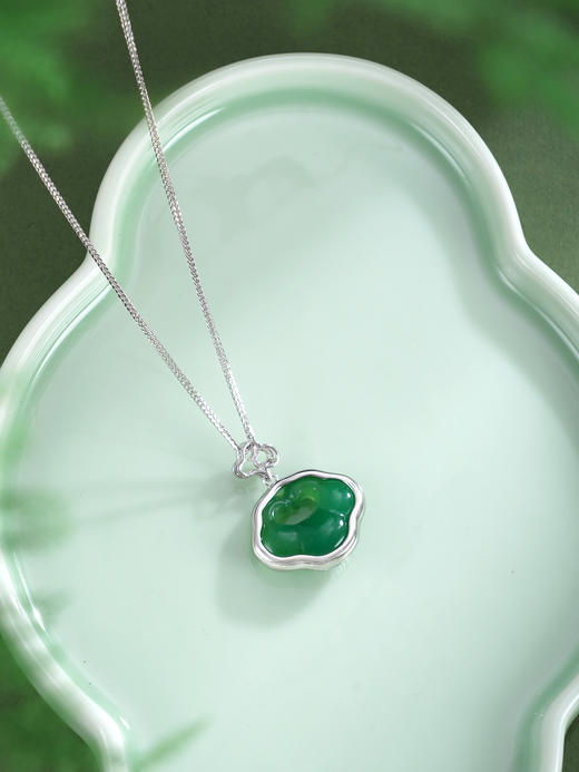 子佩集【福华如意】银S925套链【TL016432】绿玉髓02511 商品图5