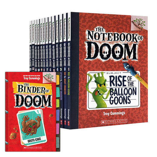 【中商原版】学乐大树系列毁灭笔记01-13+第二季01 共14册 Scholastic Branches英文原版 The Notebook of Doom 怪物笔记 童书 商品图0