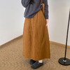 【YW】无忧购日系复古肌理感立体花苞裙女秋冬绗线保暖半身裙H-2026（截单后3-5天发货） 商品缩略图5