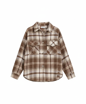 佐丹奴女装商场同款加绒衬衫外套05344605