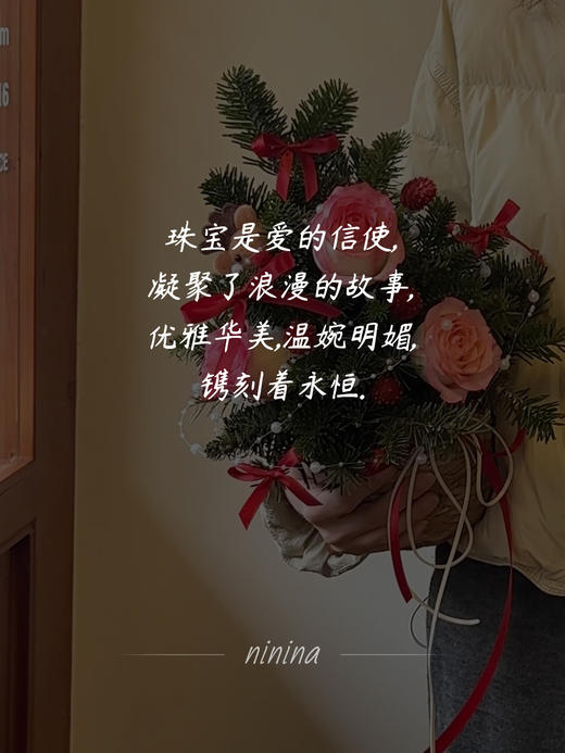 小众原单ninina圣诞珍珠小金帽许愿幸运项链毛衣链 商品图8