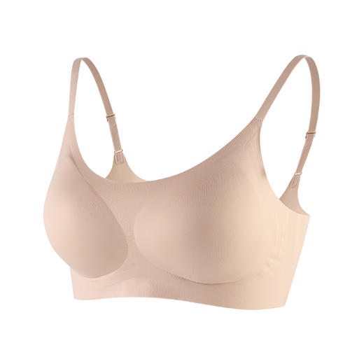 美奈川 蚕丝莫代尔细肩带无痕文胸BRA11487 商品图1