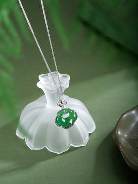 子佩集【福华如意】银S925套链【TL016432】绿玉髓02511