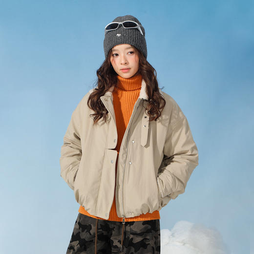 韩系加绒立领短款派克服外套-纪念日百货门店同款168097029 商品图2