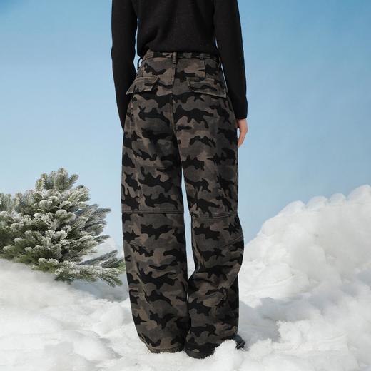 休闲时尚复合水貂毛迷彩弯刀裤-纪念日百货门店同款167996031 商品图2