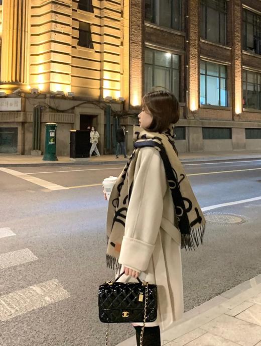 罗意威 《涂鸦》双面围巾 黑驼色（DSX） 商品图2