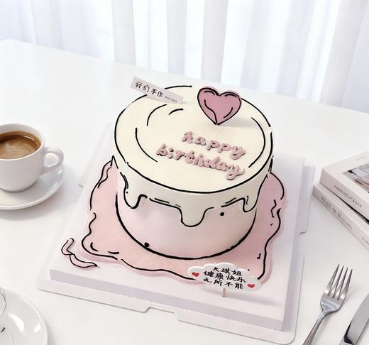 多款式~二次元漫画风写字卡通蛋糕-低糖处理无添加 商品图2