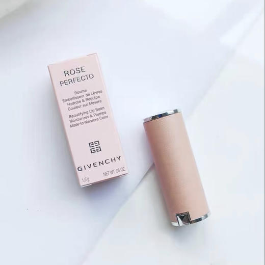 【纪梵希粉羊皮001#奶油玫瑰】温感变色唇膏，堪称'妈生感"唇妆的神!素颜涂它，妈生嫩感!巨巨巨减龄! 商品图2