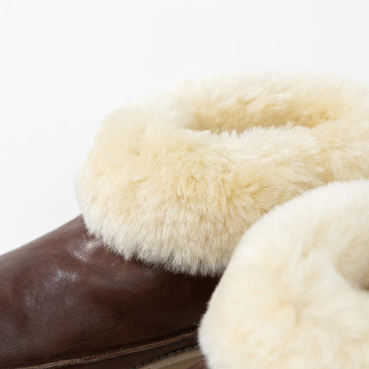 绽放KSX006朵/冬新款加毛两穿皮面靴子加绒加厚皮鞋女新款雪地靴 商品图3