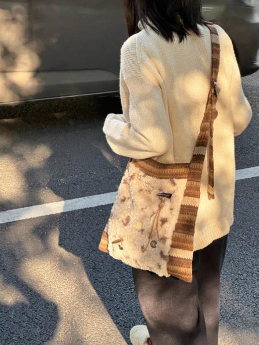 nothe Case布然/LLGZ209/「流浪公主」复古拼接单肩大容量托特包 商品图1