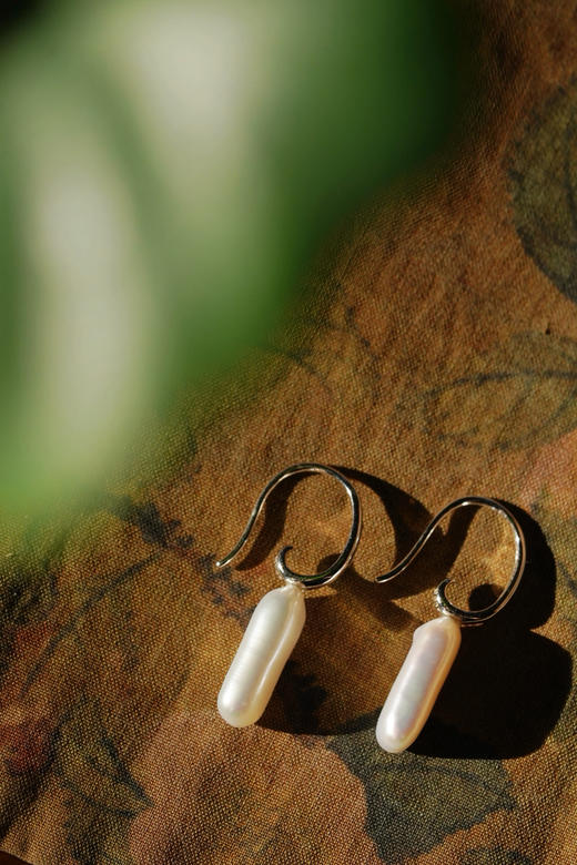 月历银｜珍珠耳勾 商品图3