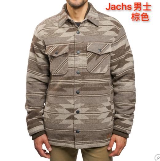 到手价288元 Jachs男士抓绒格子羊毛长袖衬衫外套 含羊毛 美国代购，无中文标签，介意慎拍 商品图2