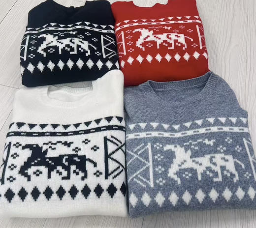 【团购】马年送祝福 马儿 纯羊毛 圆领套头衫 可以是属马的给自己礼物 也可以是常年穿着 不受影响 商品图3