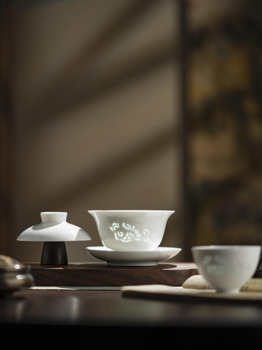 【12月新人专享】素玲珑盖碗茶具套组 商品图5