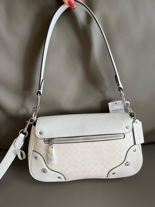 纯原COACH 蔻驰 CE639冰川白 Millie Shoulder Bag 女士单肩包腋下包斜挎包 商品图2