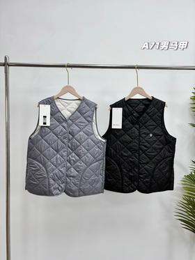 D120437一包2件！秋季新款男士精典款绵羊毛纽扣马甲外套