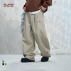 BJHG不计后果复古裤子男款夏季直筒宽松美式简约设计感休闲西装裤 商品缩略图0