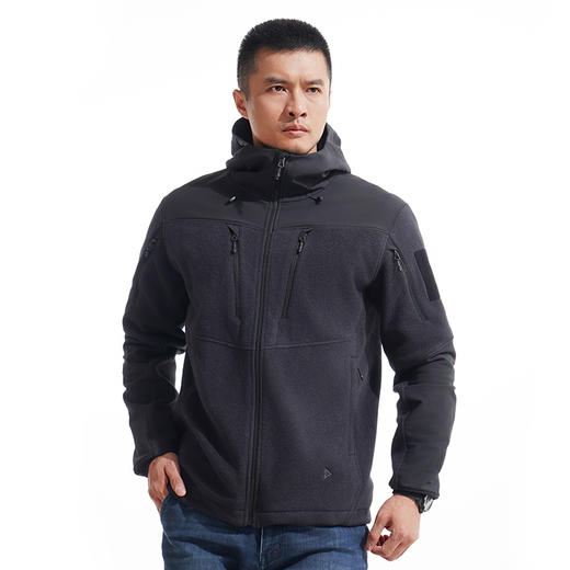 【龙牙上新】龙牙战之火松战术连帽开衫抓绒衣 商品图2