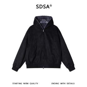 HL-8025SDSA男士秋冬新款痞帅男装美式复古压线连帽夹克外套百搭时尚上衣