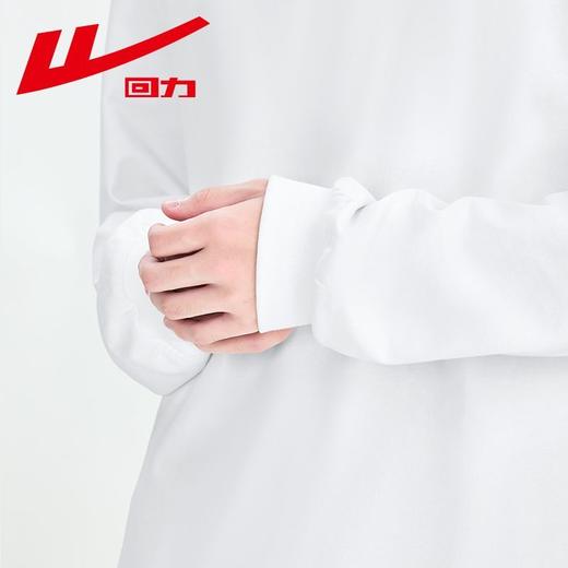 回力秋季纯棉纯色重磅宽松男女百搭同款打底简约圆领长袖上衣T恤 商品图2