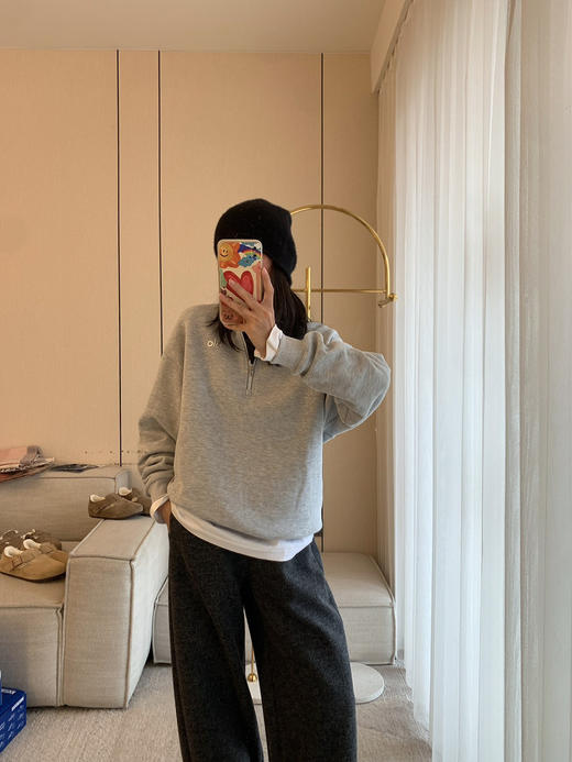 124-1 alo半拉链加绒卫衣 售完无补 仅此一批 商品图5