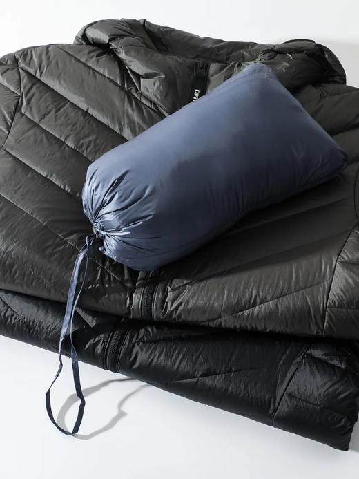 D120401保暖不臃肿！90白鸭绒排骨羽绒服可收纳轻量化户外运动休闲连帽羽绒服！ 商品图5