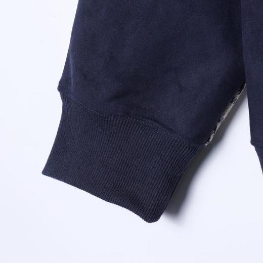 WY1470SDSA男士秋冬新款痞帅男装潮牌简约植绒拼接撞色连帽卫衣百搭宽松 商品图5