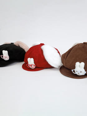 俏皮可爱灯芯绒小兔八角帽-纪念日百货门店同款166093251
