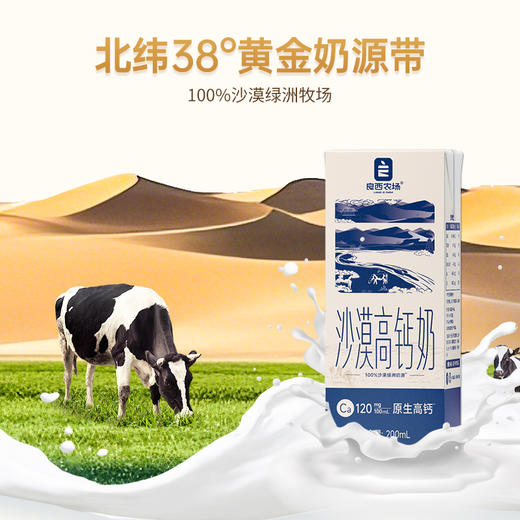 良西农场沙漠高钙奶 200ml*10盒/20盒 商品图6