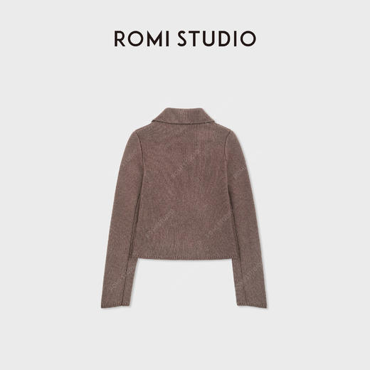 ROMI STUDIO“中古毛织”50美利奴羊毛毡双排扣立裁外套 RWCWWT7121 商品图2