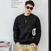 徐太浪【简约贴布 休闲风】加绒卫衣男秋冬款大码内搭打底衫上衣 商品缩略图2