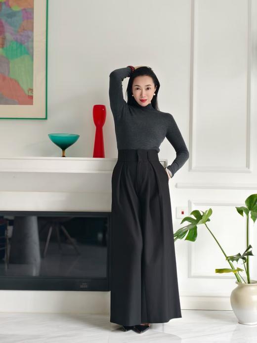 半高领羊绒衫-远山黛 商品图6