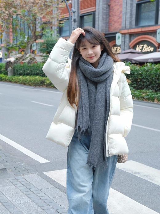 JN*同款宽松连帽A字型泡芙90绒新国标羽绒服 商品图12