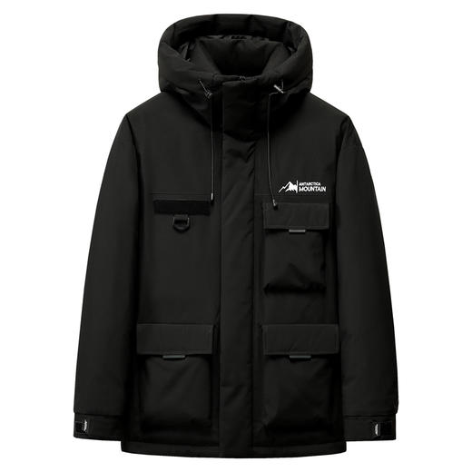 半身缘男女装 冬季三防通勤户外情侣款连帽工装羽绒服2535 商品图10