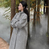 西遇双排扣中长款毛呢大衣女冬季新款韩系立领宽松呢料外套SS051931 商品缩略图2