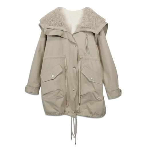 大翻领收腰加厚外套-纪念日百货门店同款168096763 商品图4