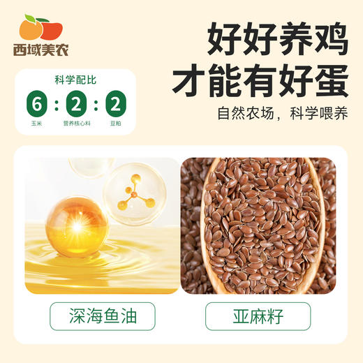 西域美农  omega-3 可生食无抗鲜鸡蛋30枚装  京东发货 商品图5