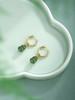 子佩集【福禄双收】银S925耳环【EJ00727】镀金葫芦和田碧玉圆圈扣环古法银2511 商品缩略图7