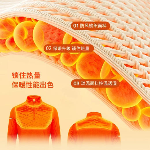 小李子蜂锐FUNRY鸟巢系列半拉链长袖训练服2.0加厚防寒保暖小川浩史联名 商品图3