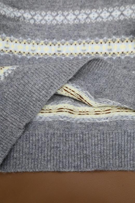 北欧假期费尔岛羊毛针织衫 B01JY26010 商品图10