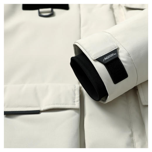 半身缘男女装 冬季三防通勤户外情侣款连帽工装羽绒服2535 商品图7