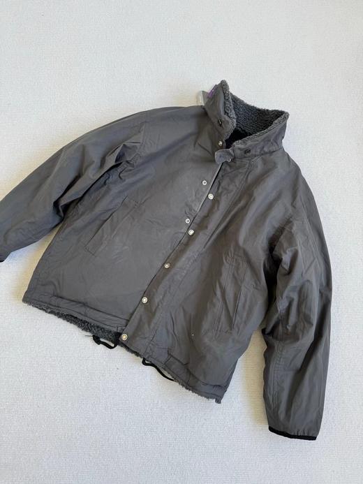 D120426男女排扣立领夹克外套紫标双面穿抓绒夹克 商品图11