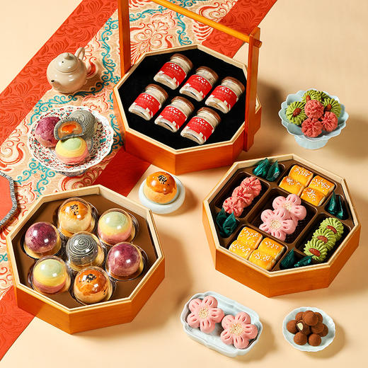 【臻味琼筵年礼】皇家2026春节年货礼盒装中式糕点过年走亲戚送礼品新年高端点心团购1193g 商品图3