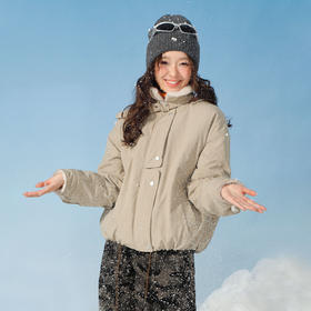 韩系加绒立领短款派克服外套-纪念日百货门店同款168097029