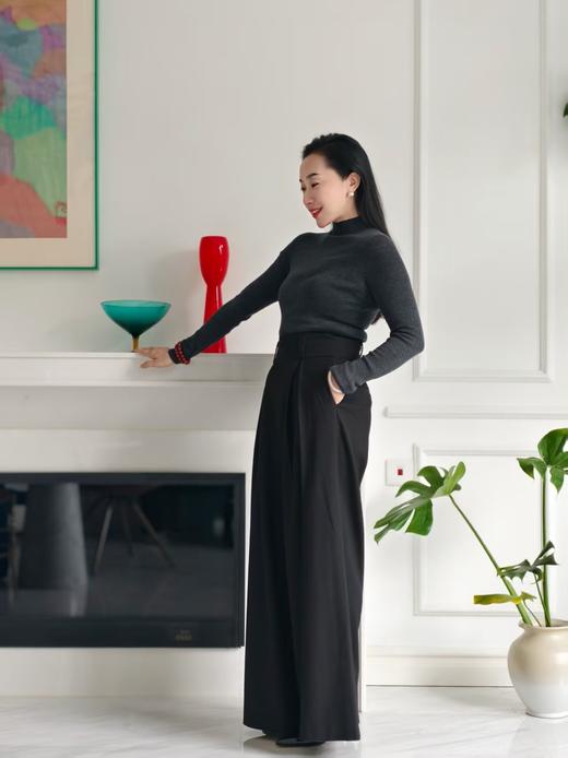 半高领羊绒衫-远山黛 商品图9