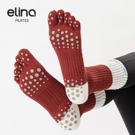 一恋普拉提2026新款撞色五指袜EYG24017 商品图4