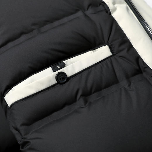 半身缘男女装 冬季三防通勤户外情侣款连帽工装羽绒服2535 商品图8