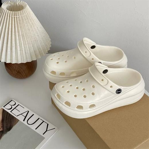 女士洞洞鞋EVA夏季增高厚底外穿防滑包头拖鞋【WG25261】 商品图1