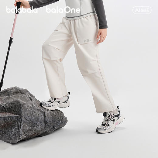 【balaOne】巴拉巴拉童装儿童裤子男童2026春新款女童耐磨长裤 商品图2
